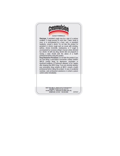 Creomulsion Adult Back Label (Creomulsion Adult Back Label)